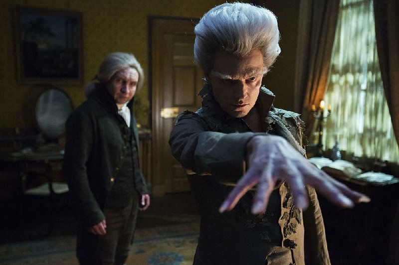 BBC America’s original miniseries Jonathan Strange & Mr Norrell stars Eddie Marsan (left) as Norrell and Marc Warren as The Gentleman.
