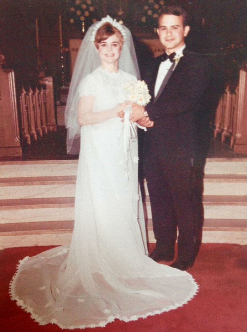 Sherry and Walter Ahring on their wedding day, April 10, 1969