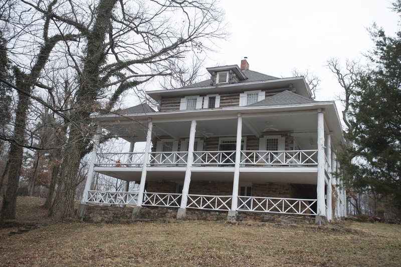 FILE PHOTO ANTHONY REYES Rabbit Foot Lodge is off Silent Grove Road in Springdale. The lodge was home to Sen. J. William Fulbright and his family from 1934 to 1946.