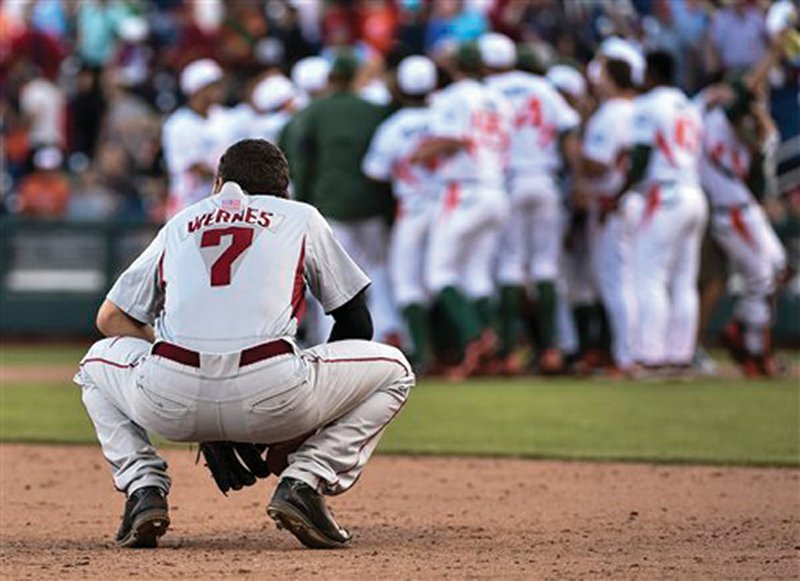 Arkansas out of CWS after Miami walks off with 43 victory