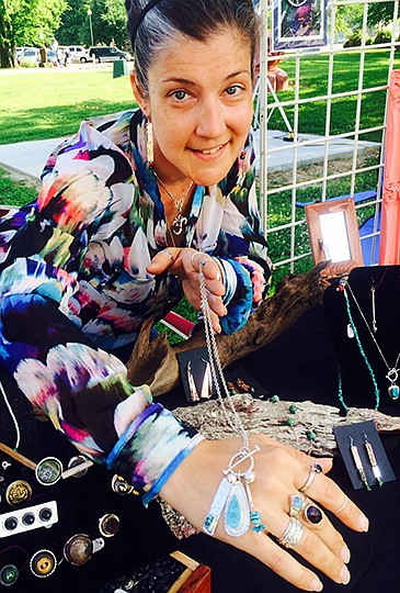 Submitted photos BEAUTY AND HEALTH: Saturday's offerings at the Hot Springs Farmers & Artisans Market will include Kelley Naylor Wise's booth of handmade jewelry and natural healing from Wendy Fargo of Crooked House Herbals. Shopping hours will be from 7 a.m. to noon.