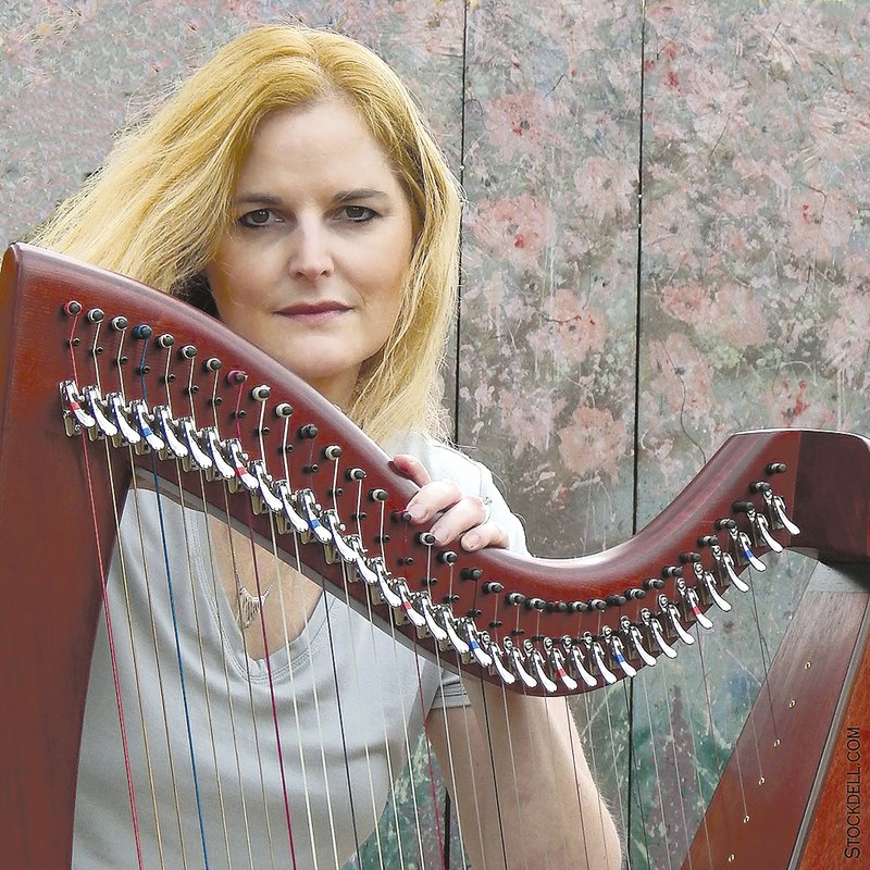Harpist Beth Stockdell will make her Trail Mix debut this weekend.