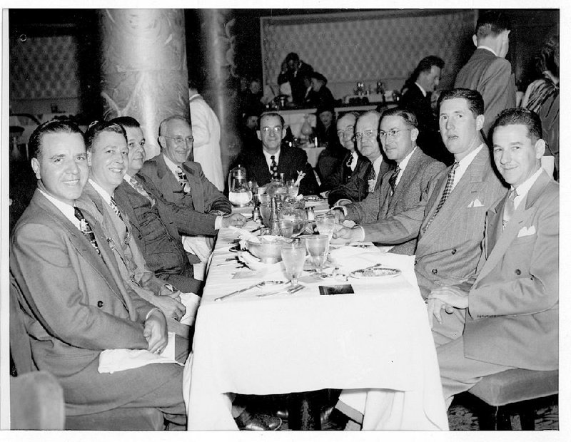 Lunch at the Roosevelt Hotel, New Orleans, 1948.