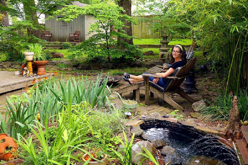 Valerie Wingert names her tree-shaded backyard as her favorite space.