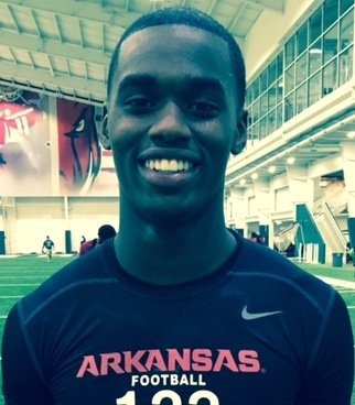 North Little Rock receiver Tobias Enlow showed well at Arkansas' Advance Camp. 