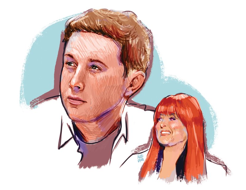 Arkansas Democrat-Gazette Scotty McCreery and Wynonna illustration.