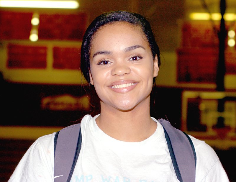 MARK HUMPHREY ENTERPRISE-LEADER Tahlon Hopkins, Farmington&#8217;s starting center, helped the Lady Cardinals reach the state 5A semifinals. She was named but didn&#8217;t participate in the 2015 Arkansas girls basketball All-Star game due to injury and was also a McDonald&#8217;s All-American nominee for Arkansas.