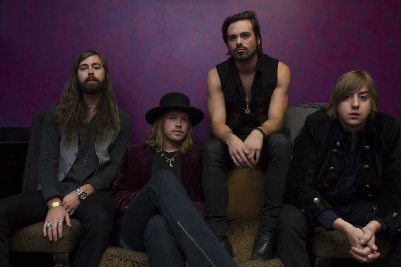 A Thousand Horses — (from left) Graham Deloach, Michael Hobby, Zach Brown and Bill Satcher — performs today at Arkansas State University-Mountain Home.
