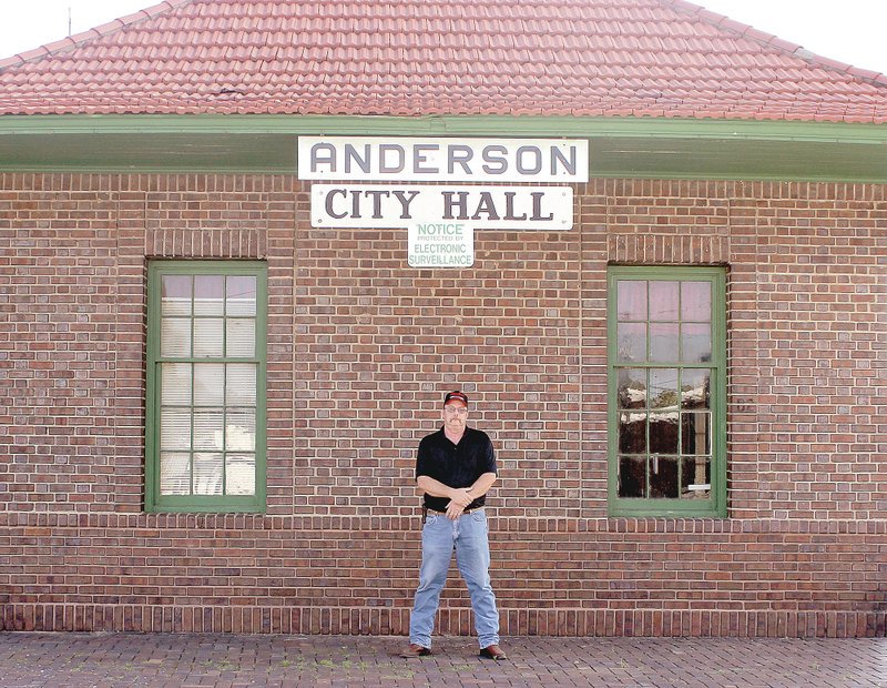 Don Hines stands in front of Anderson City Hall where he served as West Ward Alderman for one term before his resignation on June 19.