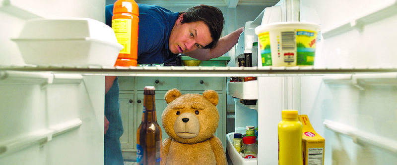 Underachieving thunder buddies John (Mark Wahlberg) and Ted (the foul mouth of Seth MacFarlane) are back in the bromantic comedy Ted 2, which explores whether the anthropomorphized bear is chattel or citizen.