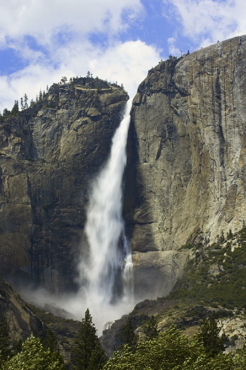 The beautiful Upper Yosemite Falls in Yosemite National Park, Calif., could be dry soon.   