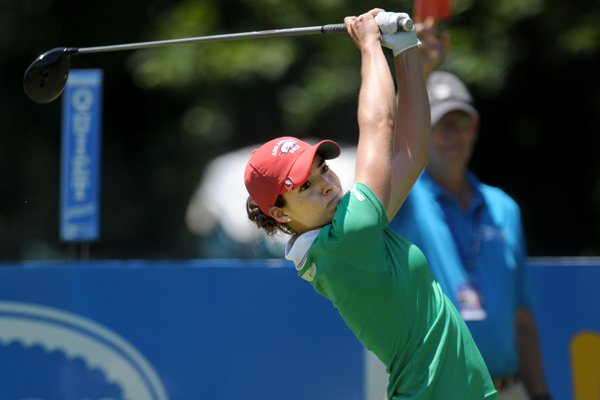 Gaby Lopez drives on No. 7 on Sunday, June 28, 2015, during the final round of the Walmart NW Arkansas Championship Presented by P&G at Pinnacle Country Club in Rogers. 