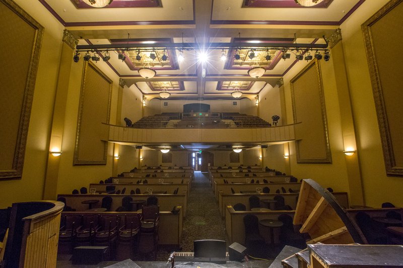 NWA Democrat-Gazette/JASON IVESTER Rogers Little Theatre will be rebranded to Arkansas Public Theatre at the Victory. The name is meant to encourage the use of the company&#8217;s city-owned performance space, the 1927 Victory Theater. &#8220;We thought it was important to get the Victory back into prominence,&#8221; board chairman Jeff Dunn said.