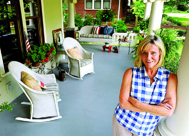 Talya Boerner's favorite space in her historic Fayetteville home is her front porch.