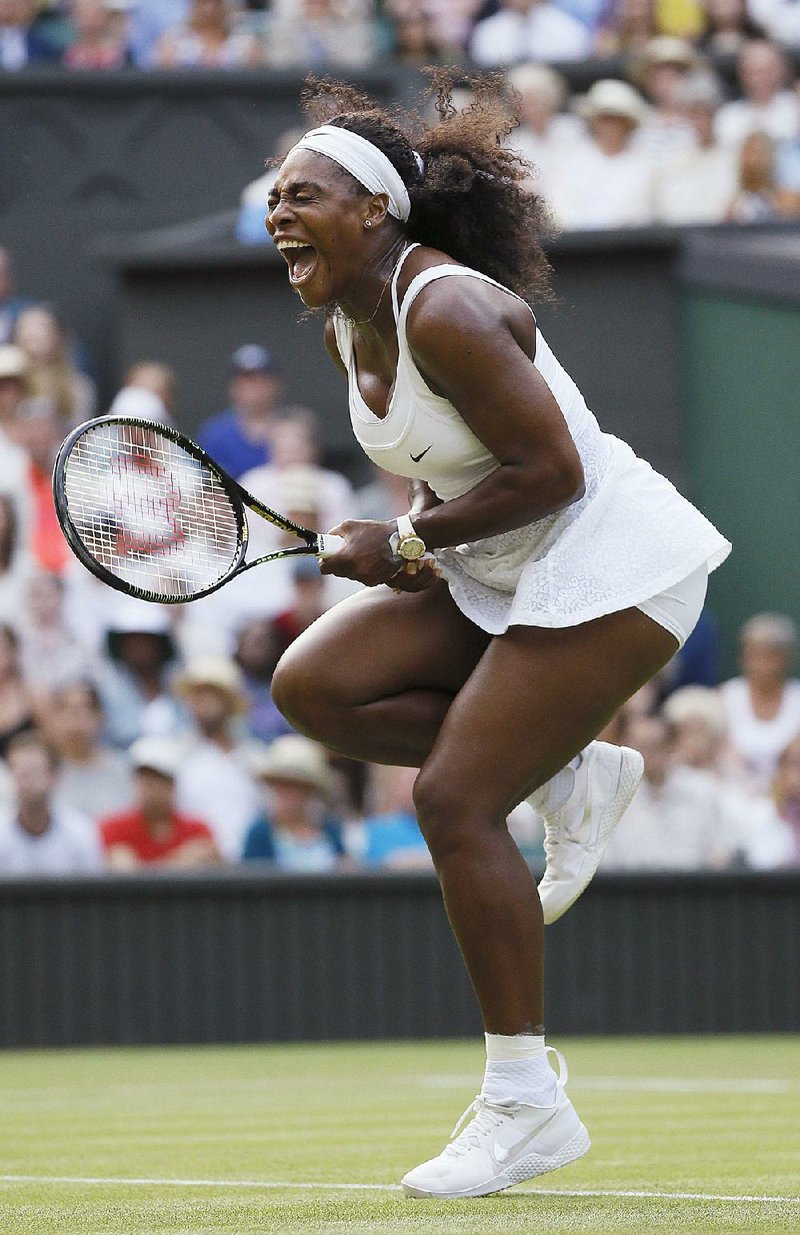 Serena Williams overcame 3-0 and 5-4 deficits in the third set to beat Heather Watson 6-2, 4-6, 7-5 on Friday at Wimbledon to advance to a fourth-round match against her sister Venus.