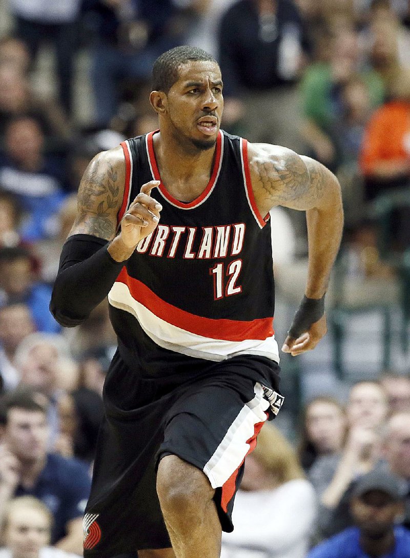 LaMarcus Aldridge of the Portland Trail Blazers is shown in this February file photo.