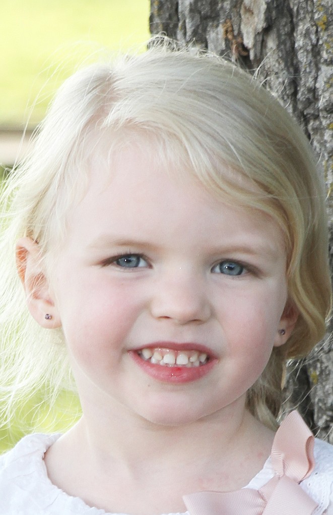 Macy Dyson, 4, daughter of Jason Dyson & Jessica Ward