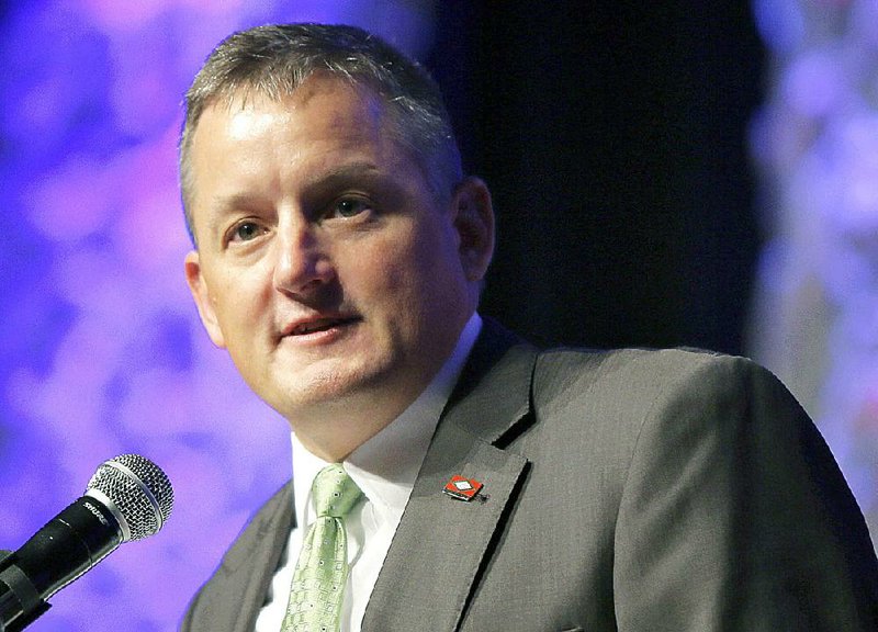 U.S. Rep. Bruce Westerman, R-Ark. speaks at the Republican Party of Arkansas state convention in Hot Springs, Ark., Saturday, July 19, 2014. 
