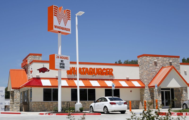 The new Whataburger store set to open Monday is seen at 1956 W. Martin Luther King Jr. Blvd. in Fayetteville.