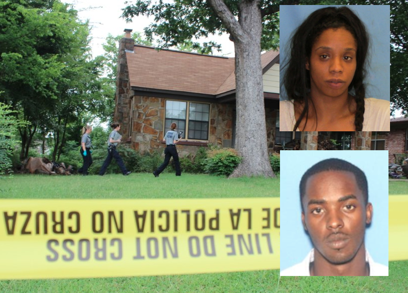 Malcolm Cooksey, bottom right, was arrested on a capital murder charge in the killing of a man in his Jackson Street home. Alexandria Martin, top right, is facing a charge of capital murder.