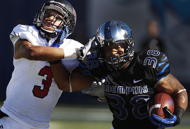 Arkansas State cornerback Rocky Hayes (left), a second-team preseason All-Sun Belt Conference selection, is now the most experienced returner in the Red Wolves’ secondary. 