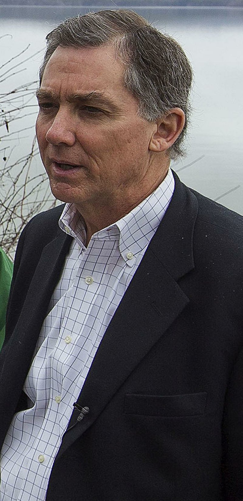 Congressman French Hill tours an area of the Lake Maumelle watershed which supplies drinking water to 400,000 Arkansas residents in this file photo.