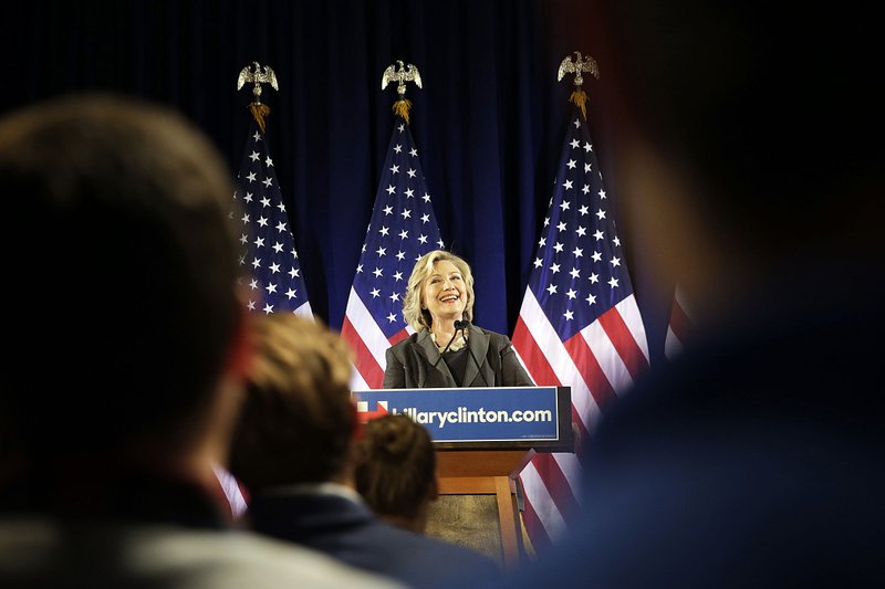Democratic presidential hopeful Hillary Rodham Clinton visited New York University on Friday, where she said “there is something wrong when senior executives get rich while companies stutter and employees struggle.”