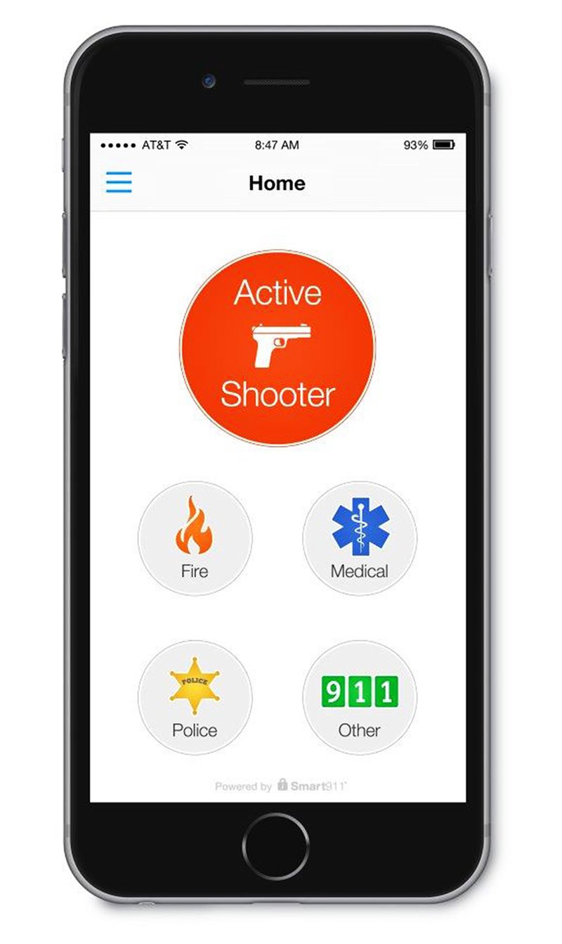 The state Emergency Management Department is spending $950,000 so school employees can use a phone app to summon emergency responders and warn others in the school. 