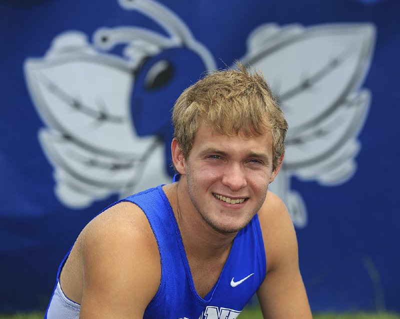John Winn of Bryant battled through injuries for the majority of his time with the Hornets, but he still managed to win the 400 meters and collect second- and third-place finishes in the 100 and 200 at the Class 7A state track and fi eld championships this past season.