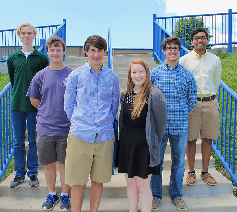 Lakeside High School sent six students to Arkansas Governor's School this summer at Hendrix College in Conway. Students, from left, who attended the event were Samuel Evans, Harrison Russell, Andrew Mangan, Kathryn Garner, Christopher Porterfield and David Addepalli.