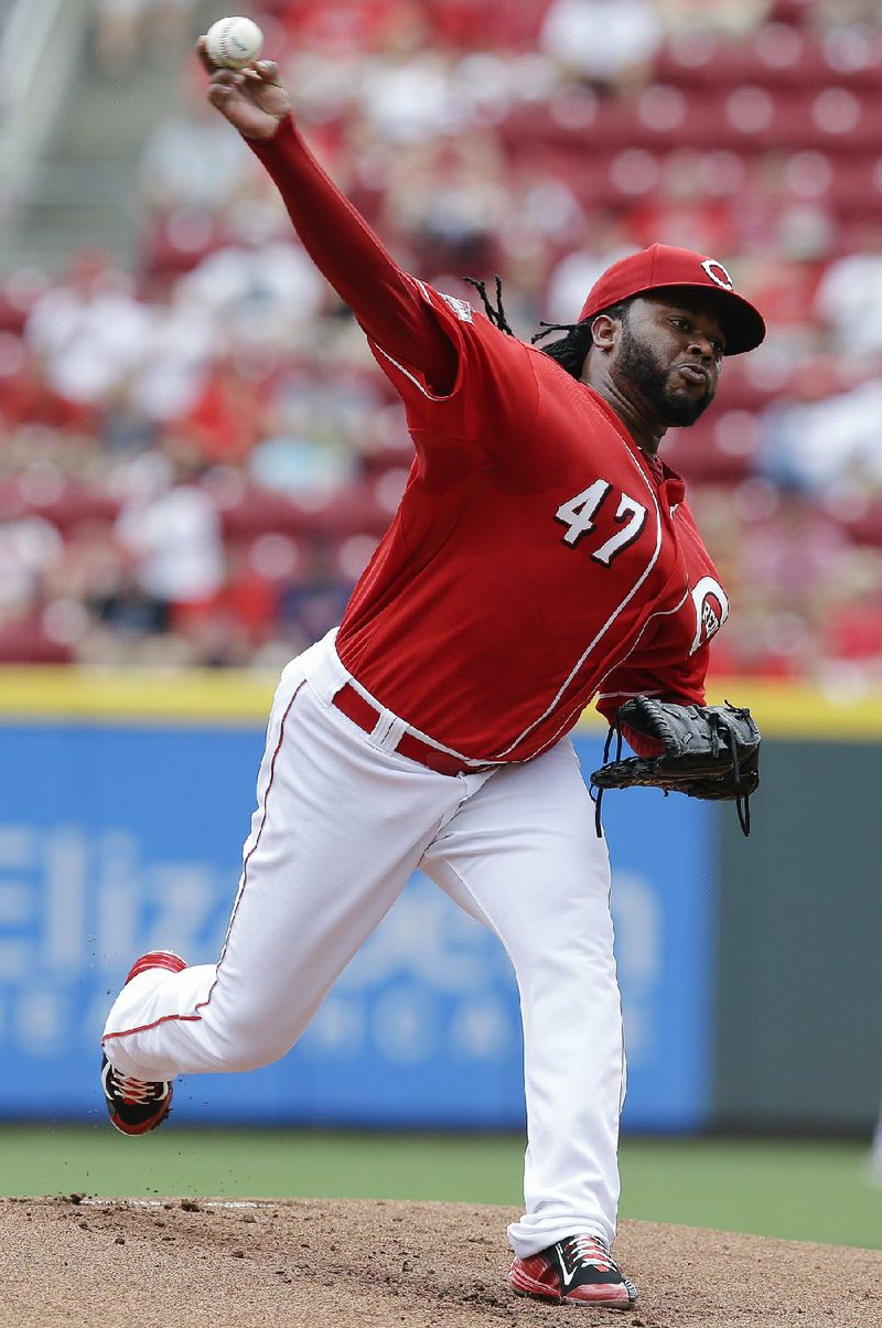 The Kansas City Royals acquired pitcher Johnny Cueto in a trade with Cincinnati on Sunday, sending three prospects to the Reds for a legitimate ace at the front of their beleaguered rotation.