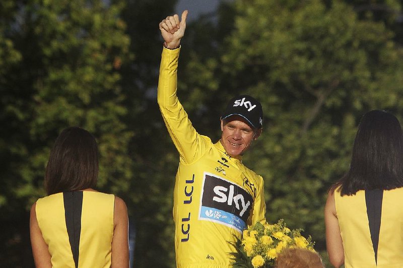 Chris Froome navigated through a steady rain Sunday to win the Tour de France. Froome outdistanced Columbia’s Nairo Quintana by 1:12 and Spain’s Alejandro Valverde by 5:25 to win the event for the second time in the past three years.
