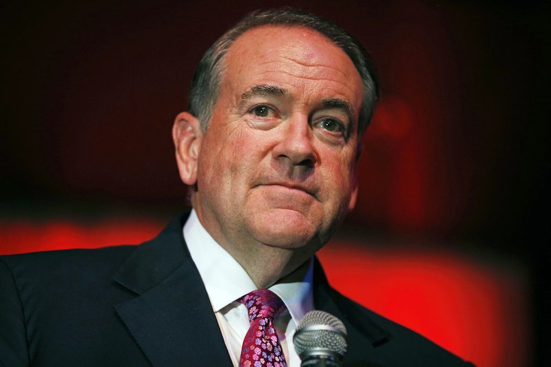 Republican presidential candidate former Arkansas Gov. Mike Huckabee speaks at a campaign event Thursday, July 23, 2015, in Las Vegas. 