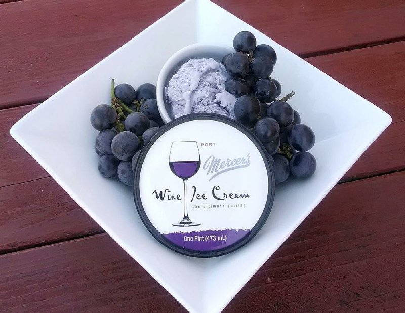 Mercer’s, a New York dairy, sells wine ice cream in several flavors including Port, Strawberry Sparkling, Cherry Merlot and Chocolate Cabernet.