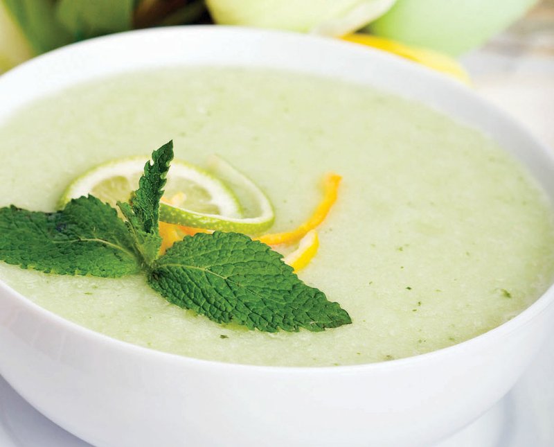 A cool, refreshing honeydew melon soup is the perfect sweet treat on a hot summer day.