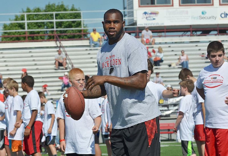 Darren McFadden is shown in Springdale in this 2013 file photo.