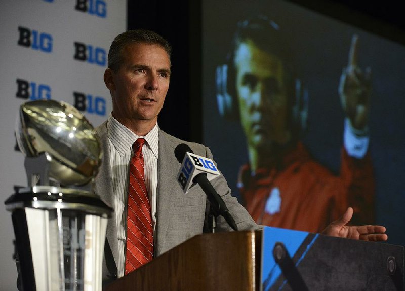 Ohio State Coach Urban Meyer suspended four players, including All-America defensive end Joey Bosa, for the Buckeyes’ season-opening game at Virginia Tech on Sept. 7.