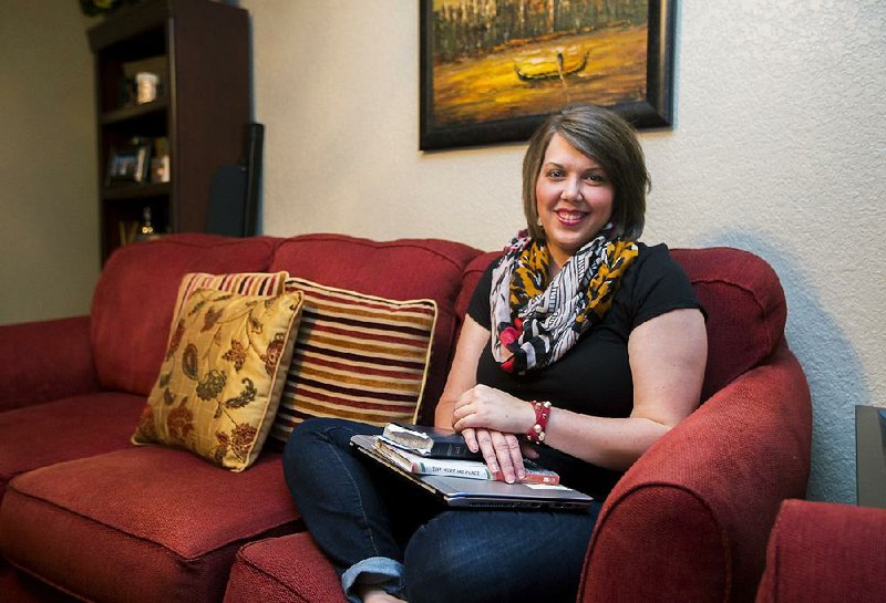 Keisha Pittman; photographed on Thursday, July 23, 2015, in her favorite place: the sofa in her Rogers home.