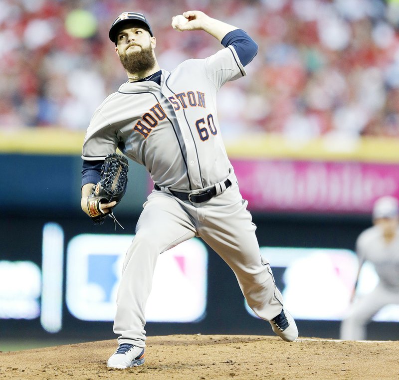 Houston Astros pitcher Dallas Keuchel admits he doesn’t have overpowering stuff, so he pitches to contact and relies on his ability to field the ball cleanly, something he had trouble with Friday. 
