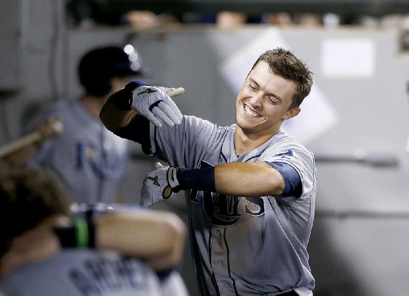 Tampa Bay third baseman Richie Shaffer picked up his first hit, a home run, in the Rays 11-3 victory over the Chicago White Sox on Tuesday, but his teammates game him the cold shoulder when he came into the dugout prompting a pretend celebration.