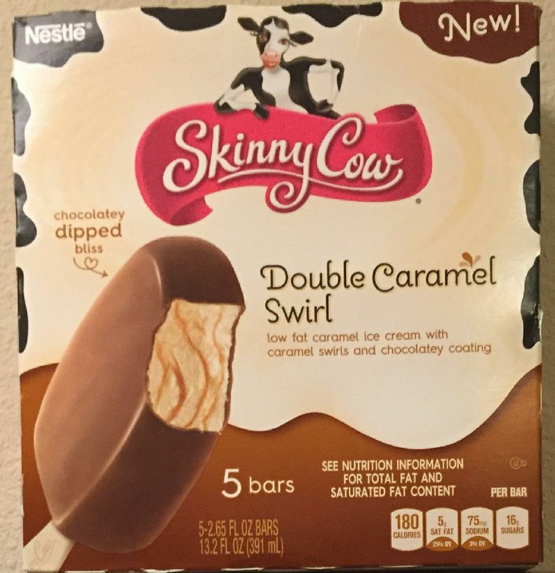 Skinny Cow Double Caramel Swirl ice cream bars