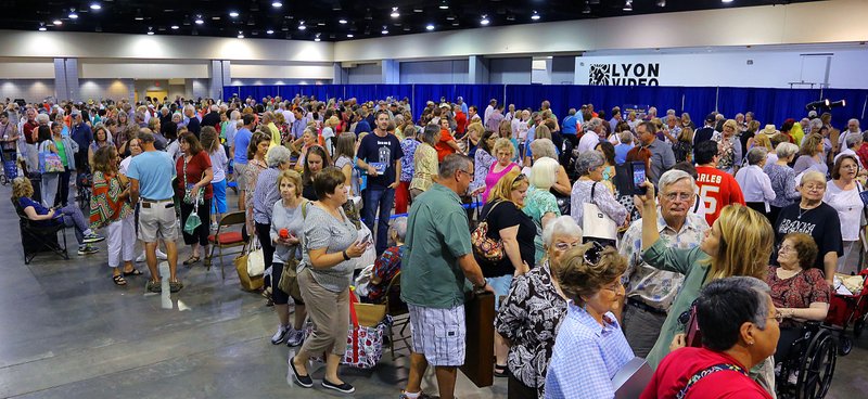 Thousands of people waited in lines for hours to have their items appraised July 25 by Antiques Roadshow experts. The most expensive item appraised in Little Rock was a 1730s-era George II cabinet on a stand for $80,000 to $120,000.