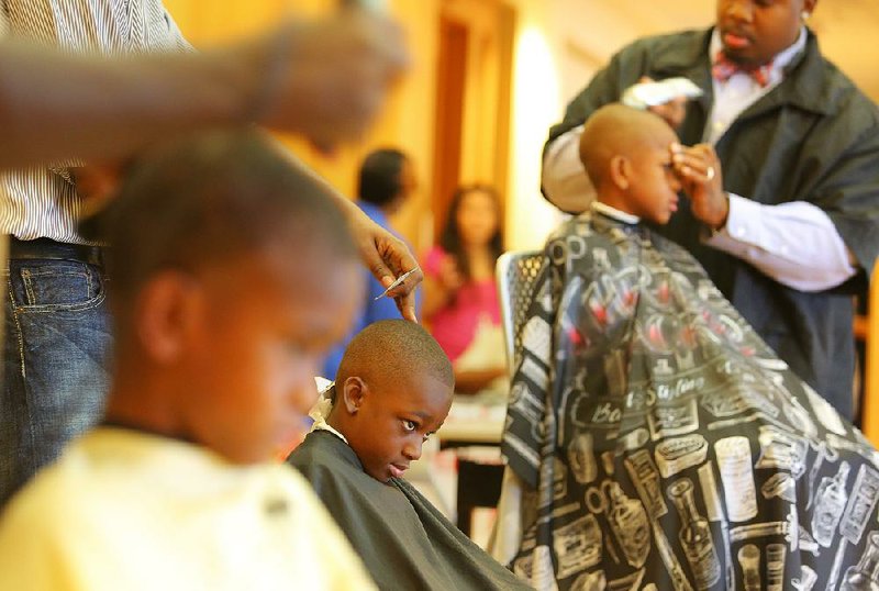 Free haircuts are a highlight of the annual Head of the Class Bash. 