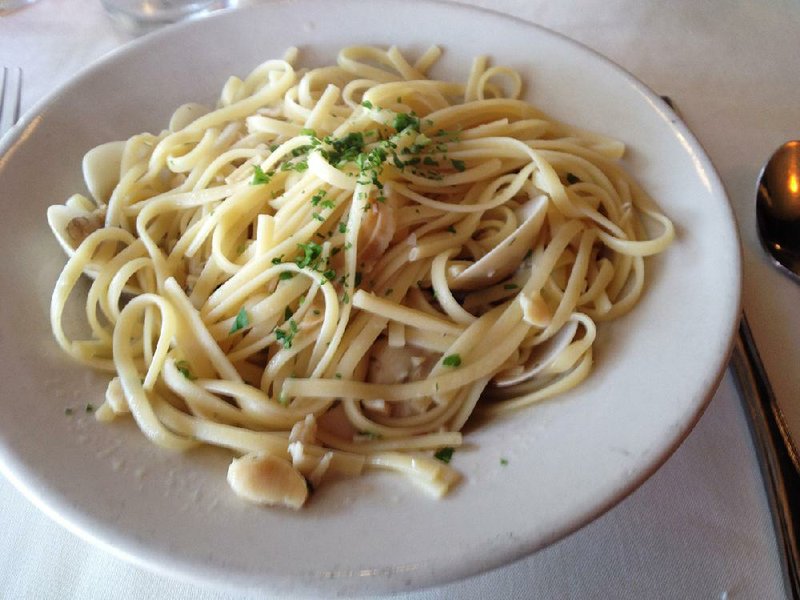 Linguine with clam sauce is on the lunch and dinner menus at Ristorante Capeo. 