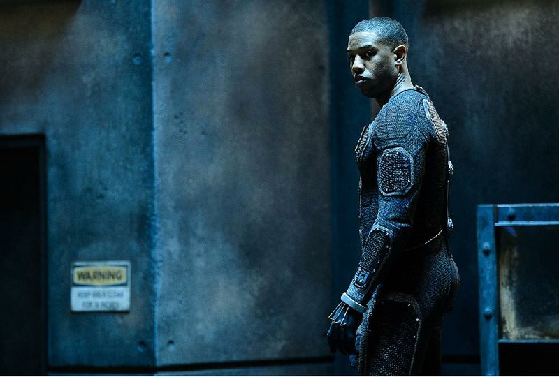 Johnny Storm (Michael B. Jordan) prepares to help save Earth in Fantastic Four. The film came in second at last weekend’s box office and made about $26 million.
