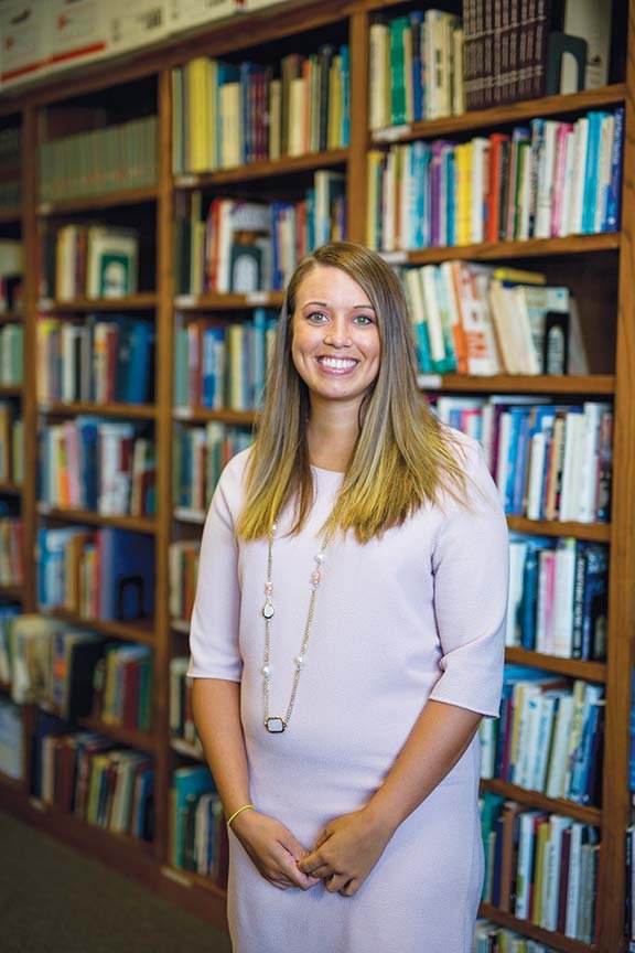 Kelsey Powell is the new executive director of Conway Cradle Care, located in the First Presbyterian Church in Conway. Powell volunteered at the day care when she was a student at Conway High School, which is next door to Conway Cradle Care.