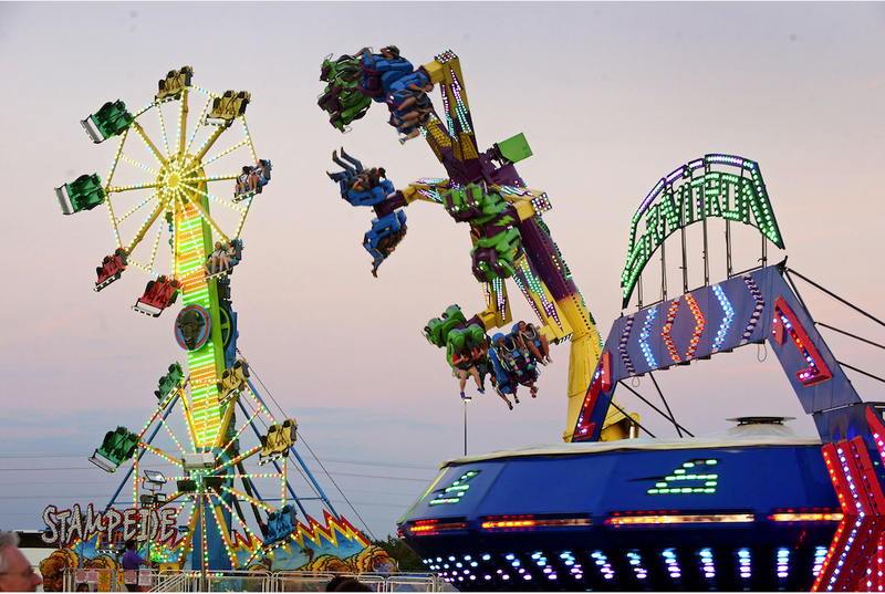 Rides at the Benton County Fair.