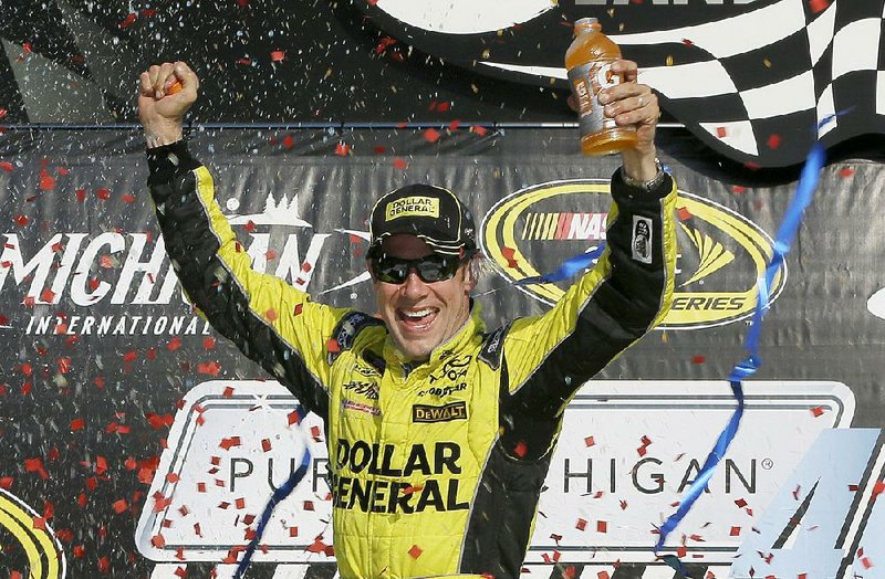 Matt Kenseth gave Joe Gibbs Racing its fifth victory in the past six Sprint Cup races by winning Sunday’s Pure Michigan 400 at Michigan International Speedway in Brooklyn, Mich.
