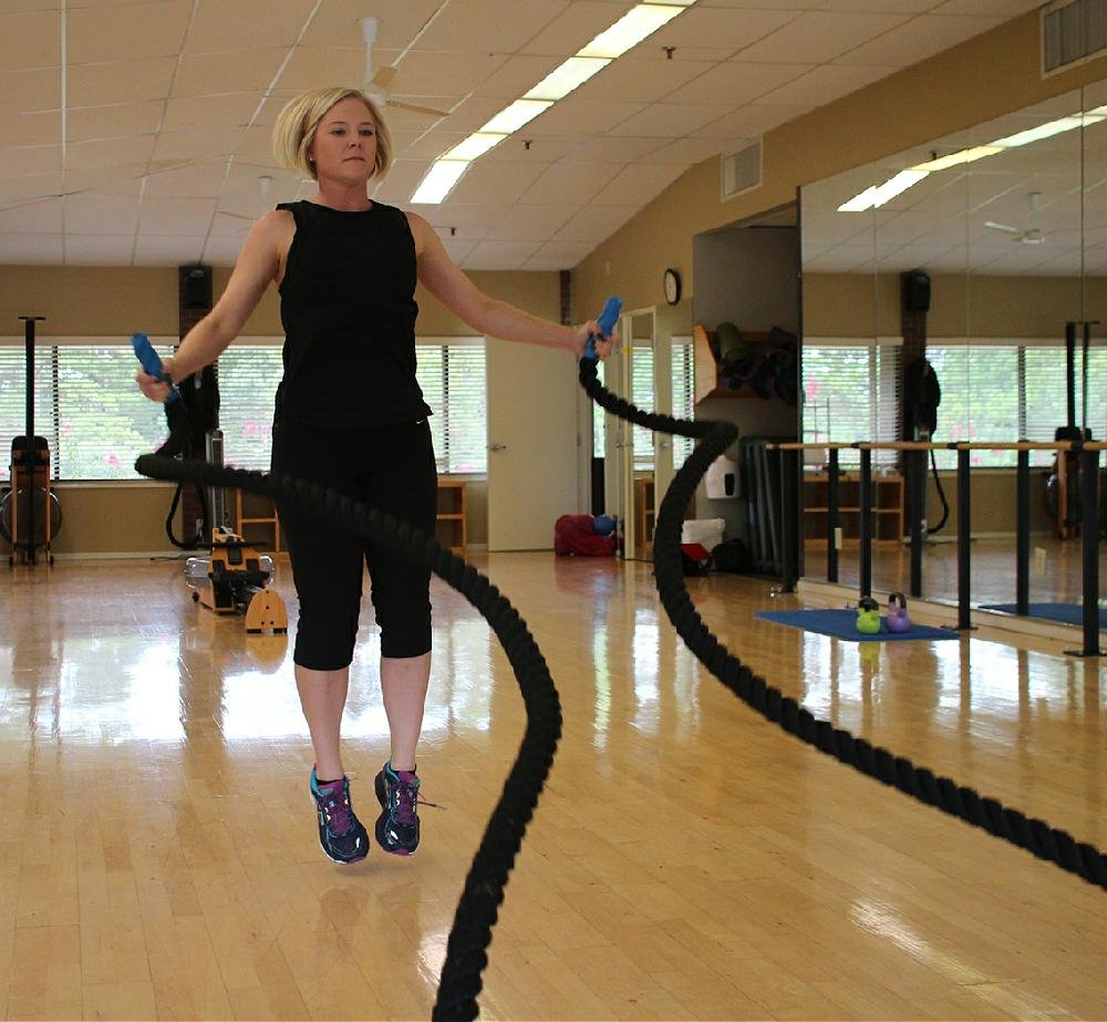 Heart rate climbs when rope joins jumping jacks
