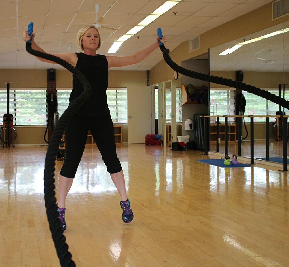 Heart rate climbs when rope joins jumping jacks